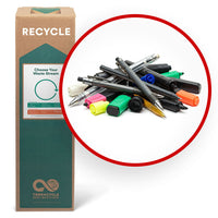 TerraCycle - Boîte Zéro Déchet pour stylos, crayons et marqueurs, moyenne-Utilisez cette boîte pour recycler stylos, crayons et marqueurs