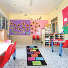 Ashley Productions - Smart Poly The Original Fun Mat - Coureur de Tapis - 15 -5" x 47" - Nombres 1-10 - Boucle de Craie-Facile à nettoyer : La surface absorbante et douce permet de nettoyer rapidement les déversements et les désordres.