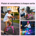 Gyrocopters - Trottinette électrique pour enfants Radi8 - Vitesse 25 km/h - Autonomie 20 km - Éclairage LED - Rose-Grâce à un écran LCD clair affichant la vitesse et le niveau de batterie en temps réel, votre enfant reste informé tandis que vous avez l'esprit tranquille quant à sa sécurité