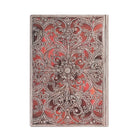 Paperblanks - Carnet Flexi à Courverture Souple Midi Ligné - Grenat Filigrane Argenté-Fermeture Élastique