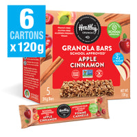 Healthy Crunch - Barres granola pomme-cannelle- 24 gr - Paquet de 30-Sans gluten
