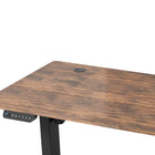 LjubLjana - Bureau assis-debout à hauteur réglable électrique de 47 po - Bois-Support solide de 186 lb - Avec un cadre en acier et un dessus en panneau de particules robuste, ce bureau peut supporter jusqu'à 186 lb avec une stabilité et une robustesse maximales, son apparence moderne et attrayante s'harmonise avec une variété d'environnements de maison et de bureau