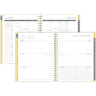 Mead - Agenda scolaire hebdomadaire/mensuel abeille lavande 2025-2026 - 11 po H x 8 1/2 po l - jaune/lavande - bilingue-15 mois complets de planification hebdomadaire/mensuelle + 3 pages mensuelles