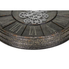Monarch Specialties - Horloge - 24 po Rond - Mécanisme D'Engrenage - Horloge Murale - Gris - Transitionnel-Aucun assemblage n'est nécessaire, il suffit d'insérer 3 piles AA (non incluses) et de transformer votre espace mural avec cette horloge analogique