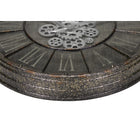 Monarch Specialties - Horloge - 24 po Rond - Mécanisme D'Engrenage - Horloge Murale - Gris - Transitionnel-Aucun assemblage n'est nécessaire, il suffit d'insérer 3 piles AA (non incluses) et de transformer votre espace mural avec cette horloge analogique