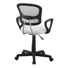 Monarch Specialties - 7261 Chaise De Bureau Multi-Position- Meche Blanc -Le dossier de conception ergonomique se courbe et est extra-large pour fournir un soutien supérieur et le siège est rembourré pour plus de confort