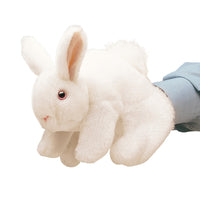 Folkmanis - Lapin Blanc Marionnette -Caractéristiques spéciales : Tête, bras et jambes mobiles