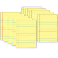 Ashley Productions - ASH97021 Smart Poly PosterMat Pals Économiseurs d'espace - 13" x 9-1/2" - Papier à carreaux jaune - Lot de 10-C'est une affiche, c'est un sous-main, c'est les deux! Parfait pour une taille plus petite facilitant son utilisation en classe, à la maison, au bureau ou en déplacement!