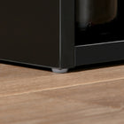 HOMCOM - Table de bar moderne pour cuisine, salle à manger, salon - noir-Matériau : Panneau de particules 