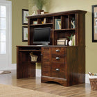 Sauder 62"W La Collection Harbor View Bureau - Finition Curado Cherry-  Trois tiroirs dotés d'un système d'assemblage T-lock breveté pour un montage rapide et facile