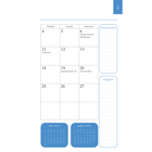 Horizon Éditions - Agenda Mensuel Quotidien Zen 2027 - 5-7/8 po x 9-1/16 po-Format : 5,5 po x 9 po / 13,97 cm x 22,86 cm