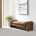 Modway - Waverly Performance Velvet Banc - Brown-Tissu résistant aux taches