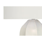 Monarch Specialties - Luminaire - 27 po H Lampe De Table - Crème Céramique - Abat-Jour Ivoire / Crème - Moderne-Dimensions assemblées : 16,5 po L x 16,5 po P x 27 po H . base : 8 po L x 8 po P x 16 po H . abat-jour : 16,5 po L x 16,5 po P x 10,5 po H