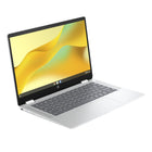HP - x360 14 po Chromebook avec 3 mois d'abonnement à Gemini Advanced - Intel Processor N100 - 128 Go de UFS - 4 Go RAM - Chrome OS-Système d’exploitation Chrome : Les Chromebooks fonctionnent sous Chrome OS, le système d’exploitation conçu par Google qui n’a jamais eu de virus, qui maintient automatiquement toutes les mises à jour et qui propose des applications pour tout.