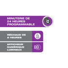 Salton - Cafetière numérique 12 tasses - acier inoxydable-Comprend un filtre permanent - Aucun filtre en papier requis
