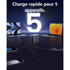 UGREEN - Chargeur de bureau Nexode 300 W 5 ports GaN USB-C/USB-A PD-Garantie du fabricant d'un an