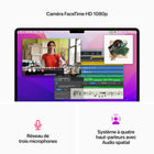 Apple - Portatif MacBook Air 13,6 po, M2, SSD 256 Go, Mémoire unifiée 16 Go, Comète, Français-Caméra FaceTime HD 1080p, système à quatre haut-parleurs avec Audio spatial et réseau de trois micros