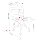 Brassex - Nestor Chaise de bureau - beige-revêtement en tissu haut de gamme
