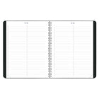 Blueline - Agenda Scolaire Mensuel 14 Mois - De Juillet À Août - 11 po H x 8 1/2 po l - Noir - Anglais-Section contacts