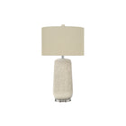 Monarch Specialties - Luminaire - 31 po H Lampe De Table - Crème Céramique - Abat-Jour Beige - Contemporain-Ajoutez une touche bohème contemporaine à votre pièce avec cette lampe de table de 31 pouces de haut, dotée d'un revêtement en céramique crème texturée avec un motif en relief sur une base en acrylique transparent, surmontée d'un abat-jour tambour simple en tissu beige et finie par un embout rond en céramique