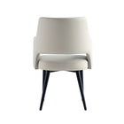 Manhattan Comfort - Lot de 2 fauteuils de salle à manger modernes Tremont 58 cm, revêtement similicuir, coloris pierre-Assemblage minimal requis Matériel inclus