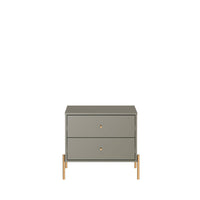 Manhattan Comfort - Table de nuit moderne Jasper 25,15" - Gris-Table de nuit moderne pour chambre et salon