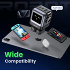 UGREEN - Robot Chargeur Rapide 65W GaN - 1x USB-A/2x USB-C-Affichage LED : Le visage du petit robot est un écran LED qui peut afficher différentes expressions (les différentes expressions correspondent à différents états de charge), rendant la recharge plus amusante qu'une simple attente. Veuillez noter que l'affichage LED s'illumine uniquement lorsqu'il est branché à une prise électrique.
