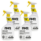 RMR Solutions - Nettoyant pour baignoires et carreaux - 946 ml (paquet de 4)-L'action moussante du Nettoyant pour baignoires et carreaux RMR vous donne non seulement un meilleur contrôle sur l'endroit où vous vaporisez, mais elle agit également comme un agent de surface (tensioactif) supplémentaire pour adhérer fermement aux surfaces de salle de bain plus complexes.
