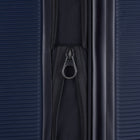 Bugatti - valise d'enregistrement à coque rigide de la collection Wellington - 25.50 po - Marine-Poignée télescopique : Verrouillable en 2 positions différentes