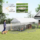 PawHut - enclos extérieur pour chien avec gamelles réglables et rotatives - 19,7 pi x 7,5 pi x 7,5 pi-Le support de gamelles rotatif avec 2 bols facilite l’alimentation 