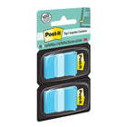 Post-it - Drapeaux 1 po x 1,7 po - Bleu clair - 50 Drapeaux/Distributeur - 2 Distributeurs/Paquet-Grâce aux couleurs brillantes des languettes, il est facile de trouver les pages importantes  