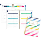 AT-A-GLANCE - Agenda hebdomadaire/mensuel Emily Ley bandes joyeuses 2025 - 8 1/2 po H x 5 3/8 po l - Multicolore - Bilingue-Format des pages : 8 1/2 po H x 5 3/8 po l