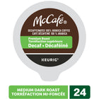 Dosettes K-Cup de café décaféiné de qualité supérieure McCafé torréfaction mi-foncé, paquet de 24-Goût : Savourez le goût de McCafé dans le confort de votre maison. Le café McCafé de qualité supérieure a un arôme riche, un corps doux et une finition nette