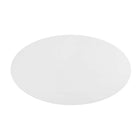 Modway - Lippa Ovale de 48 po Bois Table à manger, Blanc-Assemblée requise