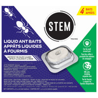 STEM Appâts liquides à fourmis - 4ct- Ce destructeur de fourmis commence à détruire la colonie et la reine dans les premières 24 heures