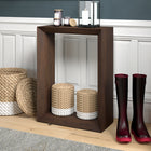 Hudson&Canal - Console Osmond 56 cm (22 po) - Brun aulne-Finition en brun aulne aspect bois