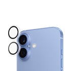 PanzerGlass - Protecteur d'objectif d'appareil photo Hoops pour iPhone 16/16 Plus-Applicateur pour assurer une installation facile , adhésif silicone autour des anneaux
