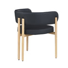 Brassex - Chaise de visite 439672 Brayden - ensemble de 2 - noire-Structure en métal