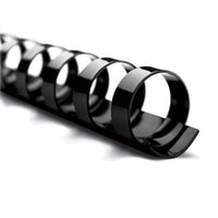 GBC - Boudins CombBind 19 trous - 1/2 po - noir - paquet de 100-Boudins de plastique pour 19 trous