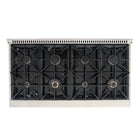 Kucht - 48 po Série KXP Cuisinière double énergie Gaz naturel - Acier inoxydable-Les brûleurs scellés facilitent le nettoyage de la cuisinière