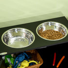 PawHut - Gamelles pour chien surélevées, station d’alimentation avec support - noir-S’accorde avec votre ensemble de table de cuisine 
