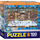Eurographics - Casse-tête cherche et trouve hockey - 100 pièces-Carton recyclé