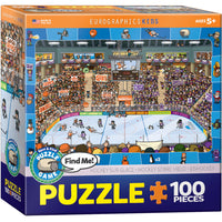 Eurographics - Casse-tête cherche et trouve hockey - 100 pièces-Carton recyclé