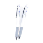 Pentel - Floatune Stylo à Bille Amélioré - Pointe 0,5mm - Encre Bleue - Paque de 2-Le corps entièrement blanc mat procure un style épuré et sophistiqué qui correspond à une esthétique minimaliste de grande qualité