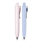 Uniball - Stylos à gel rétractables de poche Uni One P - 0.5 mm - Encre noire - Pêche & Soda - Paquet de 2-Design minimaliste avec un corps lisse et une prise en main antidérapante intégrée.