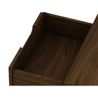Manhattan Comfort - Table de nuit Rockefeller 20,08" style mid-century moderne à 2 tiroirs - Marron-Parfait pour le rangement ou l’exposition d’objets