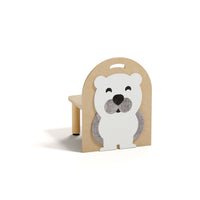 Mitybilt - Chaise WildWoods – Ours-Dossier avec feutre acoustique P.E.T. imprimé, Ours