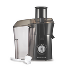 Hamilton Beach - Extracteur de jus Big Mouth de 800 watts avec goulotte extra-large de 3 pouces-La goulotte extra-large Big Mouth de 3 pouces (environ 7,6 cm) permet d'y insérer des aliments entiers