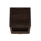 Manhattan Comfort - Table de nuit moderne Evelyn 20" à 1 tiroir - Marron-Garantie limitée du fabricant de 30 jours