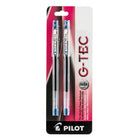 Pilot - Stylos G-Tec à encre gel – 0,4 mm – bleu – paquet de 2-Encre bio polymer prévenant les bavures et offrant toujours la plus grande douceur d'écriture